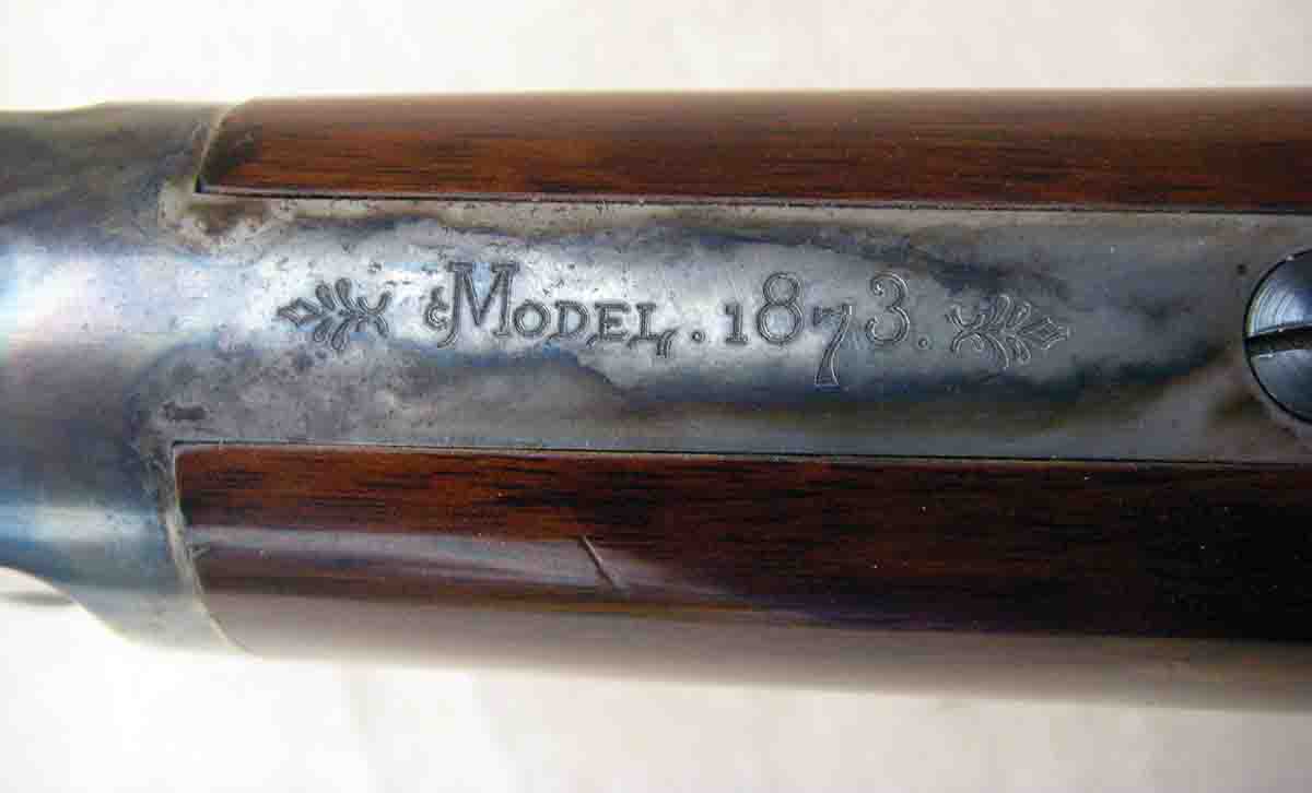 “Model 1873” is marked on the tang.